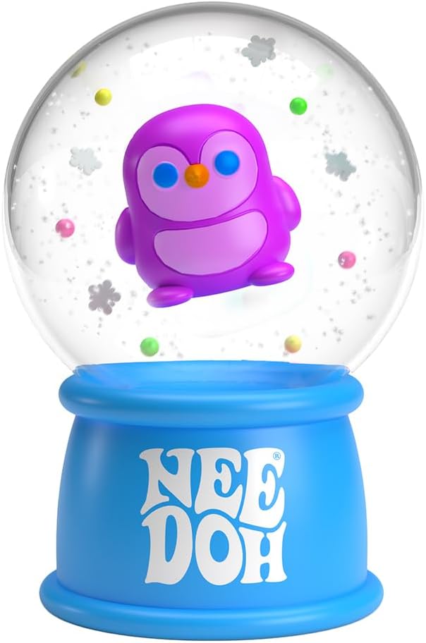 Squishmas Squish N' Snow Globes - Christmas Squeeze Toy - Assorted Colors - Ages 3 to Adult (Pack of 1) W5